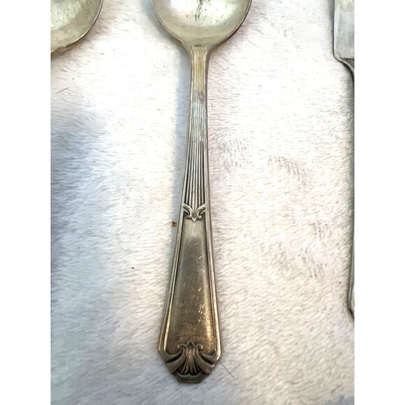 Vintage 1933 WM Rogers IS Silver plated FIDELIS 22 Piece  Antique Vintage 43 Pieces 1933 Rogers Fidelis Silverware Lot Silverplate